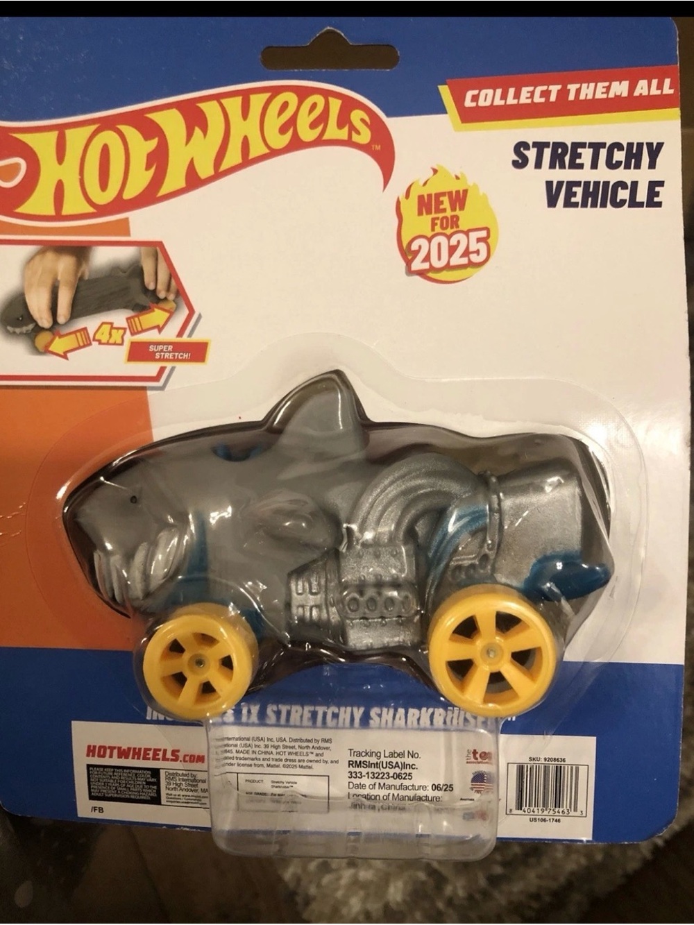Hot Wheels Stretchy Vehicle Assortment - Multi-Color Pack Complete Set of 4 - Picture 7 of 12
